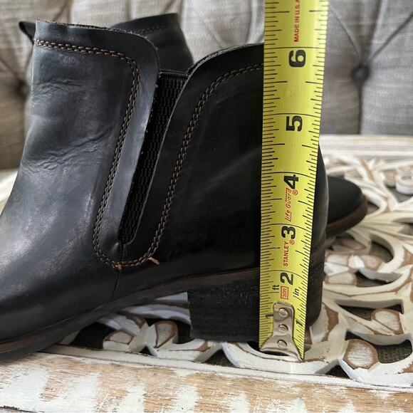 Korks by Kork-Ease Black Leather Ankle Boots Women’s 9.5 - Picture 7 of 8